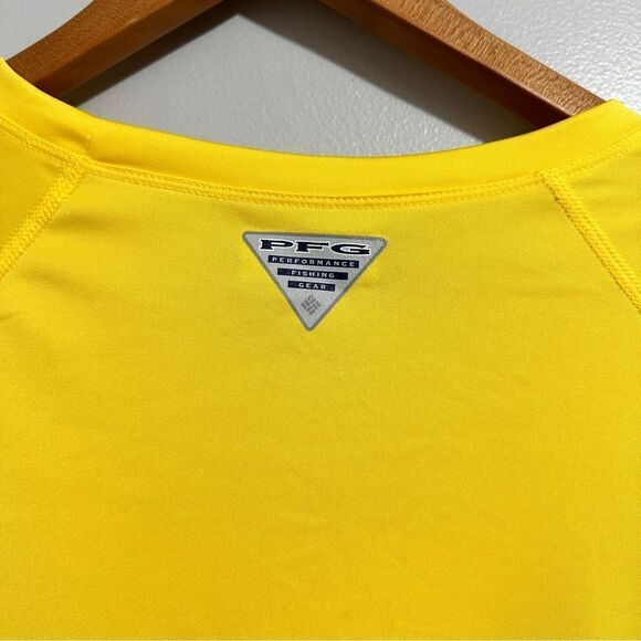 Columbia PFG, men’s yellow shirt size L - Picture 4 of 6